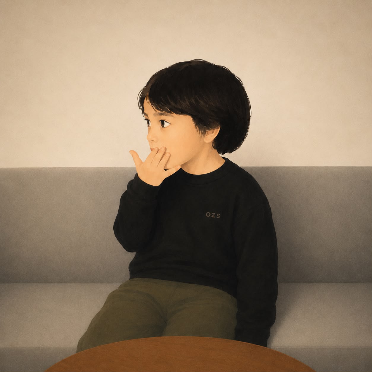 Masked child — OZS official artist visual